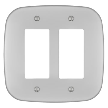Fresno Satin Nickel - 2 Rocker Wallplate