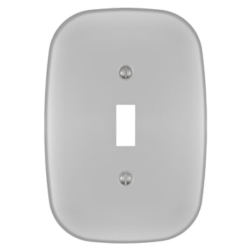 Fresno Satin Nickel - 1 Toggle Wallplate