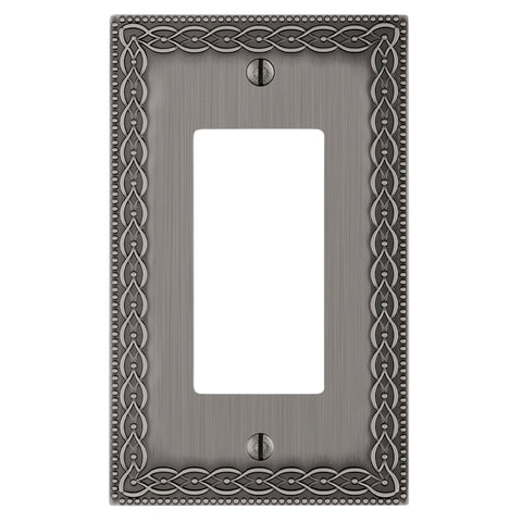 Belair Antique Nickel - 1 Rocker Wallplate