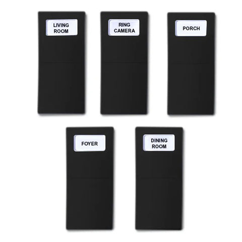 Identify Switch Labels - Black - 5 Pack