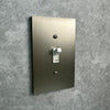 Elan Brushed Nickel Cast - 1 Toggle / 1 Rocker Wallplate