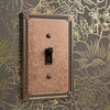 Imperial Bead Tumbled Aged Bronze Cast - 2 Toggle Wallplate