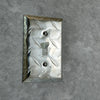 Diamond Plate Aluminum - 1 Cable Jack Wallplate