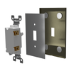 Screwless Oversized Brushed Gold - 1 Blank Wallplate