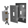 Screwless Oversized Brushed Gray - 2 Blank Wallplate