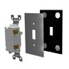 Screwless Brushed Black - 1 Blank Wallplate