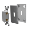 Screwless White - 1 Rocker/1 Duplex Wallplate