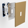 Screwless Oversized Copper - 1 Duplex Wallplate