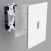Screwless Oversized White - 1 Blank Wallplate