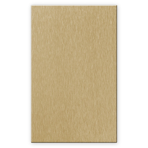 Screwless Brushed Gold - 1 Blank Wallplate