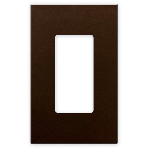 Screwless Bronze - 1 Rocker Wallplate