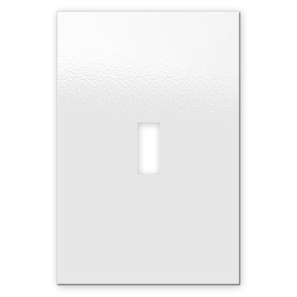 Screwless Oversized White - 1 Toggle Wallplate