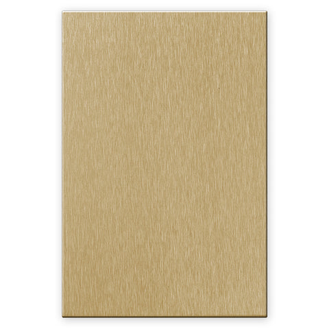 Screwless Oversized Brushed Gold - 1 Blank Wallplate