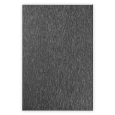 Screwless Oversized Brushed Gray - 1 Blank Wallplate