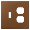 Screwless Copper - 1 Toggle/1 Duplex Wallplate
