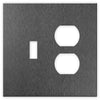 Screwless Oversized Brushed Gray - 1 Toggle/1 Duplex Wallplate