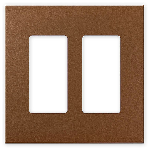 Screwless Copper - 2 Rocker Wallplate
