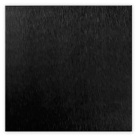 Screwless Oversized Brushed Black - 2 Blank Wallplate