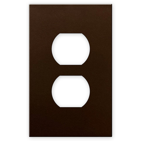 Screwless Bronze - 1 Duplex Wallplate