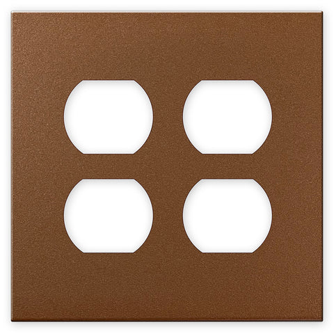 Screwless Copper - 2 Duplex Wallplate