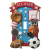 Allstar Plastic - 1 Toggle Wallplate - Wallplate Warehouse 2000T 070686330401 1 Toggle