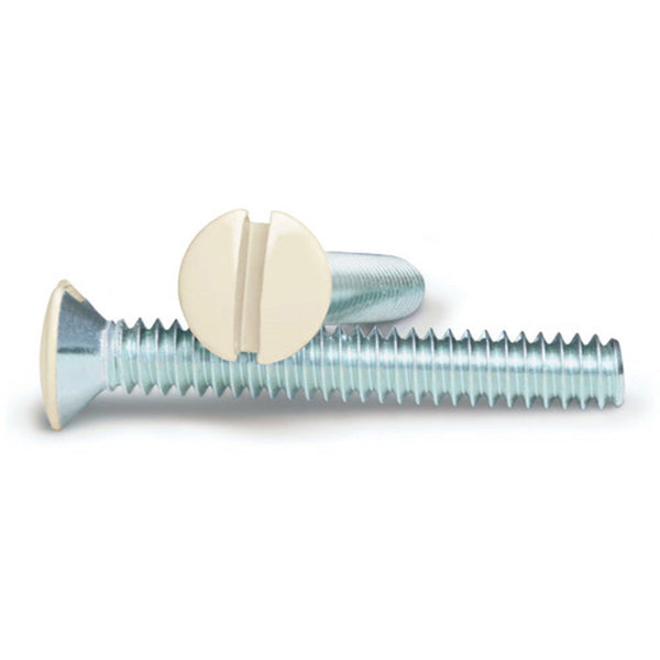 Almond 1 Inch Wallplate Screws - 10 Pack - Wallplate Warehouse PSLAL 070686582466 Screws