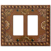 Amiens Copper Resin - 2 Rocker Wallplate - Wallplate Warehouse 8353RRC 070686575659 2 Rocker
