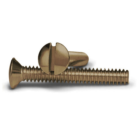 Antique Brass 1 Inch Wallplate Screws - 10 Pack - Wallplate Warehouse PSLAB 070686582459 Screws