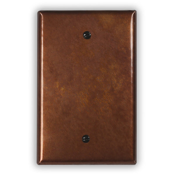 Antique Copper - 1 Blank Wallplate - Wallplate Warehouse ANTQCOP1B 819332020170 1 Blank