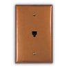Antique Copper - 1 Phone Jack Wallplate - Wallplate Warehouse ANTQCOP1PJ 819332020200