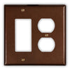 Antique Copper - 1 Rocker / 1 Duplex Wallplate - Wallplate Warehouse ANTQCOP1R1D 819332020125 1 Rocker / 1 Duplex