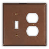 Antique Copper - 1 Toggle / 1 Duplex Wallplate - Wallplate Warehouse ANTQCOP1T1D 819332020118 1 Toggle / 1 Duplex