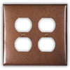 Antique Copper - 2 Duplex Wallplate - Wallplate Warehouse ANTQCOP2D 819332020163 2 Duplex