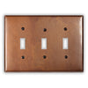 Antique Copper - 3 Toggle Wallplate - Wallplate Warehouse ANTQCOP3T 819332020026 3 Toggle