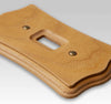 Austin Medium Oak Finish - 1 Toggle Wallplate - Wallplate Warehouse 176T 070686175002 1 Toggle