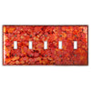 Autumn Copper - 5 Toggle Wallplate - Wallplate Warehouse AUTMCOP5T 819332020286 5 Toggle
