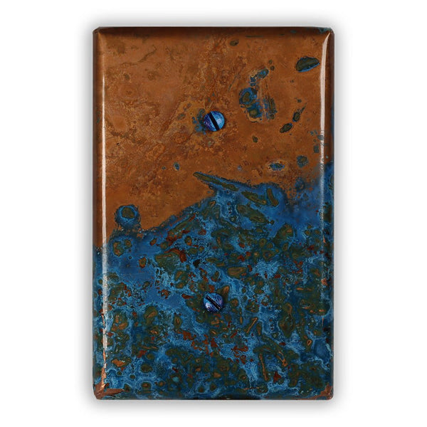 Azul Copper - 1 Blank Wallplate - Wallplate Warehouse AZULCOP1B 819332020651 1 Blank