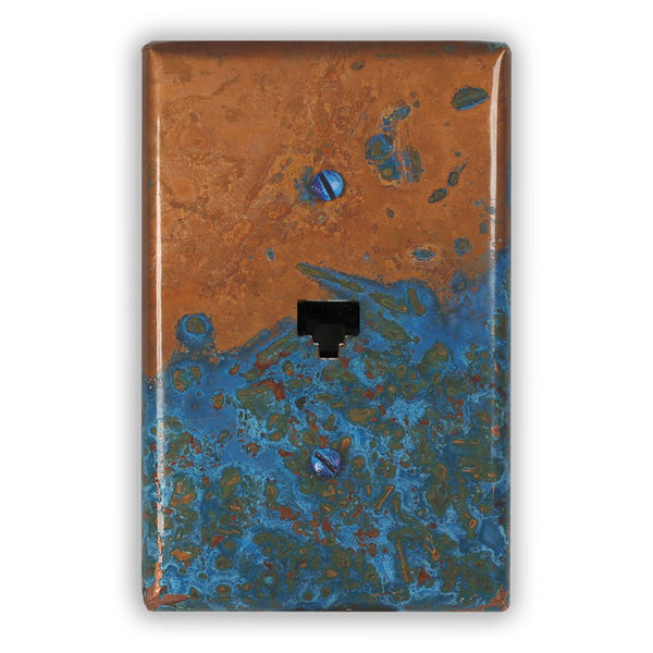 Azul Copper - 1 Data Jack Wallplate - Wallplate Warehouse AZULCOP1DJ 819332020699