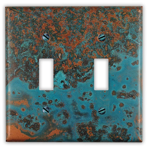 Azul Copper - 2 Toggle Wallplate - Wallplate Warehouse AZULCOP2T 819332020491 2 Toggle