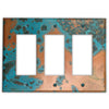 Azul Copper - 3 Rocker Wallplate - Wallplate Warehouse AZULCOP3R 819332020552 3 Rocker