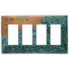 Azul Copper - 4 Rocker Wallplate - Wallplate Warehouse AZULCOP4R 819332020569 4 Rocker