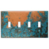 Azul Copper - 4 Toggle Wallplate - Wallplate Warehouse AZULCOP4T 819332020514 4 Toggle