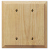 Baker Unfinished Alder Wood - 2 Blank Wallplate - Wallplate Warehouse 180BB - B 070686580066 2 Blank