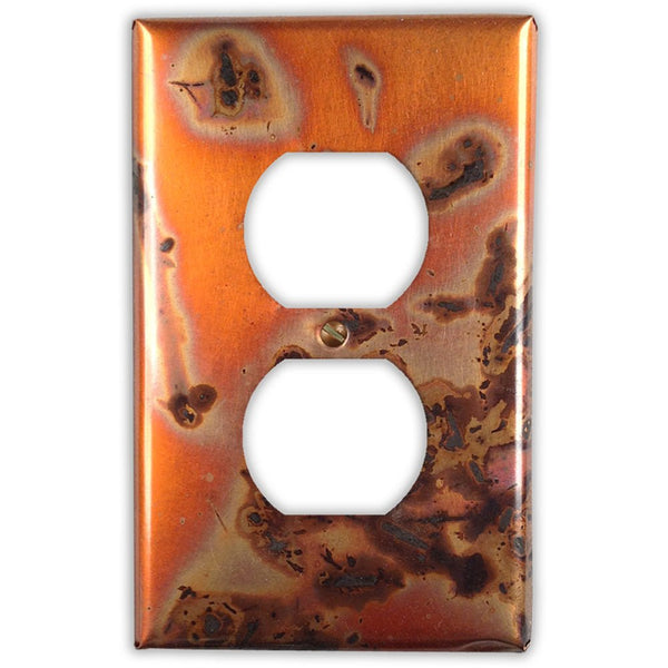 Bamboo Copper - 1 Duplex Wallplate - Wallplate Warehouse BAMBCOP1D 819332020873 1 Duplex