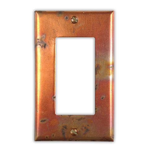 Bamboo Copper - 1 Rocker Wallplate - Wallplate Warehouse BAMBCOP1R 819332020774 1 Rocker