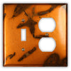 Bamboo Copper - 1 Toggle / 1 Duplex Wallplate - Wallplate Warehouse BAMBCOP1T1D 819332020835 1 Toggle / 1 Duplex
