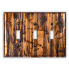 Bamboo Forest Copper - 3 Toggle Wallplate - Wallplate Warehouse BAMFCOP3T 819332020989 3 Toggle