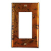 Bamboo Golden Copper - 1 Rocker Wallplate - Wallplate Warehouse BAMGCOP1R 819332021252 1 Rocker