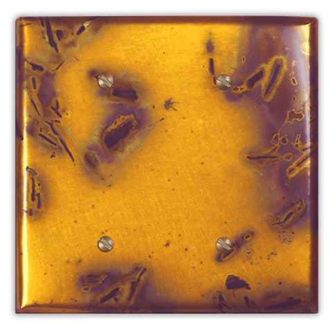 Bamboo Golden Copper - 2 Blank Wallplate - Wallplate Warehouse BAMGCOP2B 819332021382 2 Blank