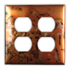 Bamboo Golden Copper - 2 Duplex Wallplate - Wallplate Warehouse BAMGCOP2D 819332021368 2 Duplex